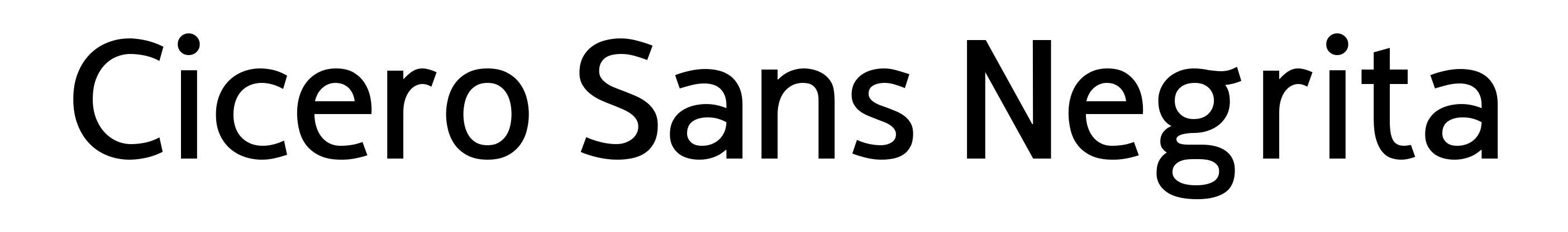 Cicero Sans Negrita